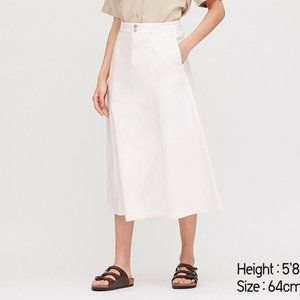 UNIQLO | White Mermaid Long Skirt